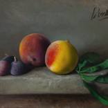 Figs and peaches by Davit  Davtyan