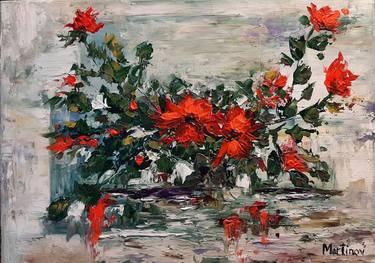 Original Abstract Floral Paintings by Martinov Daniela