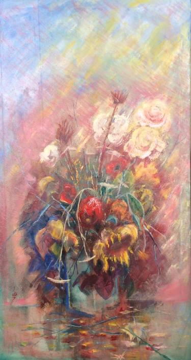 Original Fine Art Floral Paintings by Armen Sevanyan
