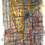 Collection Work on paper: abstract urban landscape