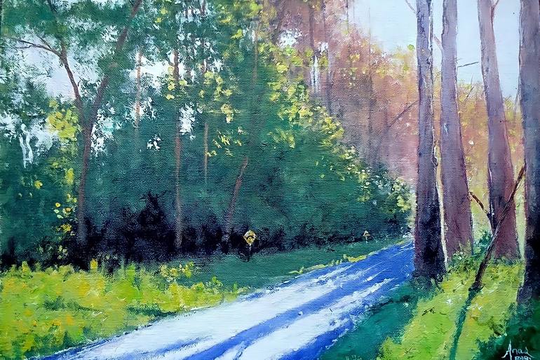 Original Fine Art Landscape Paintings by Anas Khan Babi