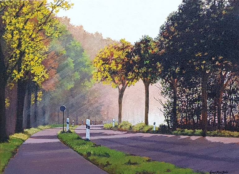 Original Fine Art Landscape Paintings by Anas Khan Babi