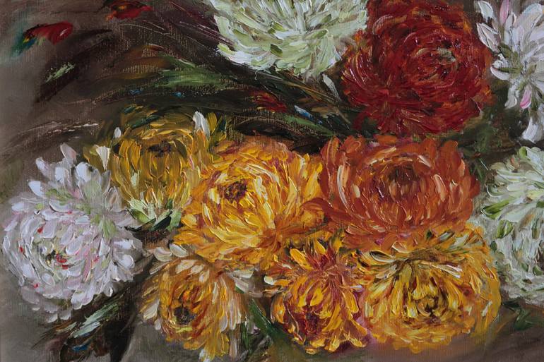 Original Fine Art Floral Painting by Inga Log