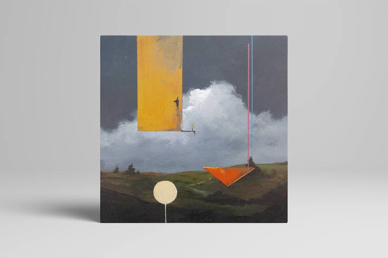 Original Conceptual Time Painting by Michael Vincent Manalo