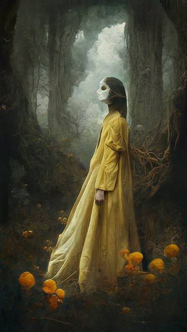 Saatchi Art Artist Michael Vincent Manalo; New-Media, “The Girl With The Stone Mask” #art