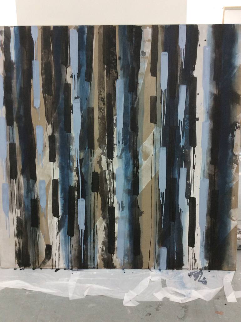 Original Fine Art Abstract Painting by Stella Whalley