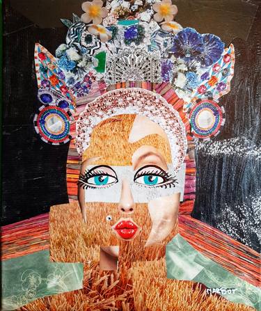 Original Pop Art Women Collage by Margot G Delhomme