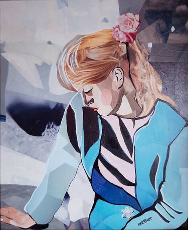 Original Pop Art Women Collage by Margot G Delhomme