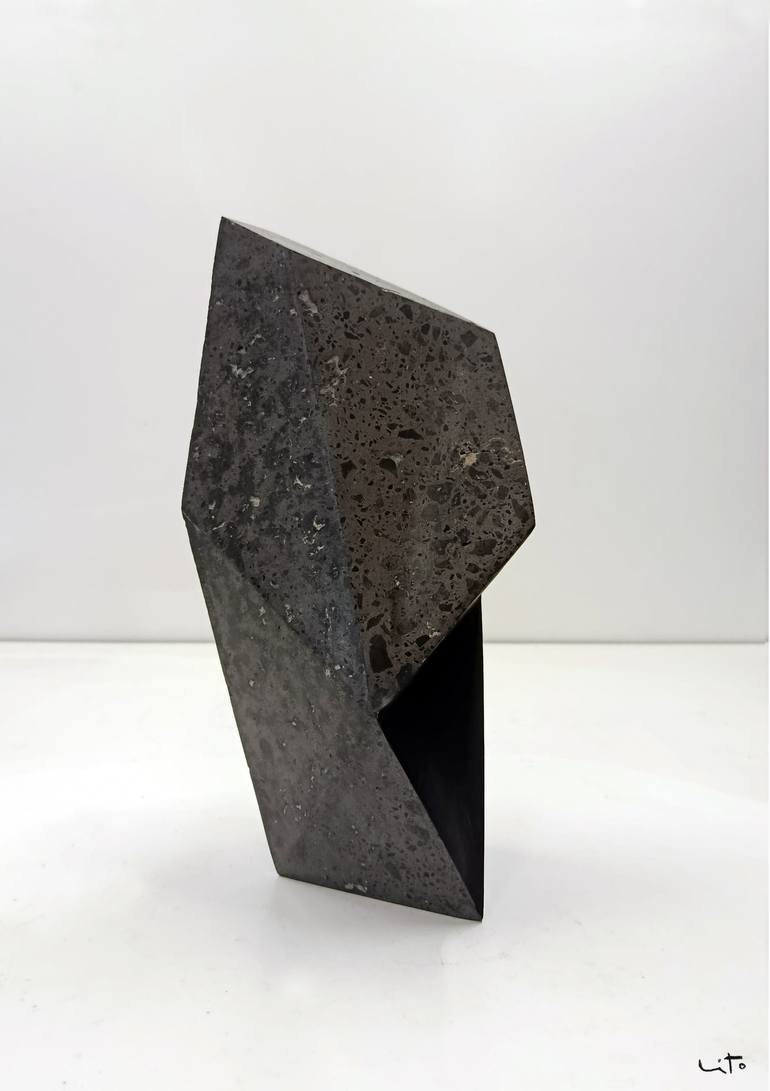 Original Abstract Expressionism Geometric Sculpture by Lito Barreiro
