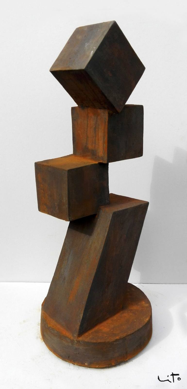 Original Abstract Expressionism Abstract Sculpture by Lito Barreiro