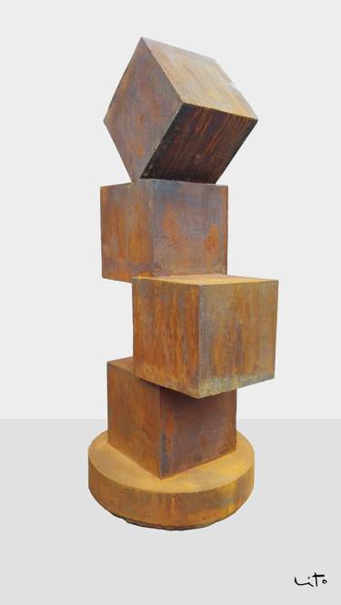 Original Abstract Sculpture by Lito Barreiro