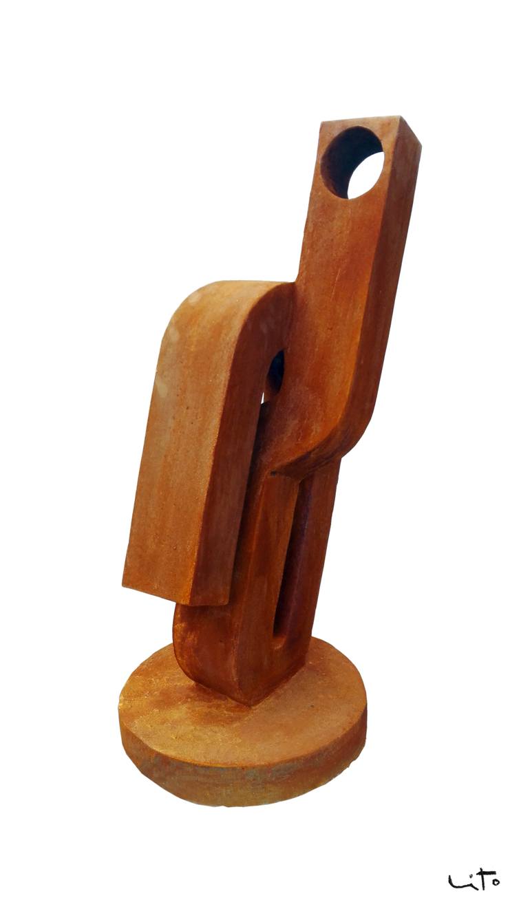 Original Abstract Expressionism Abstract Sculpture by Lito Barreiro