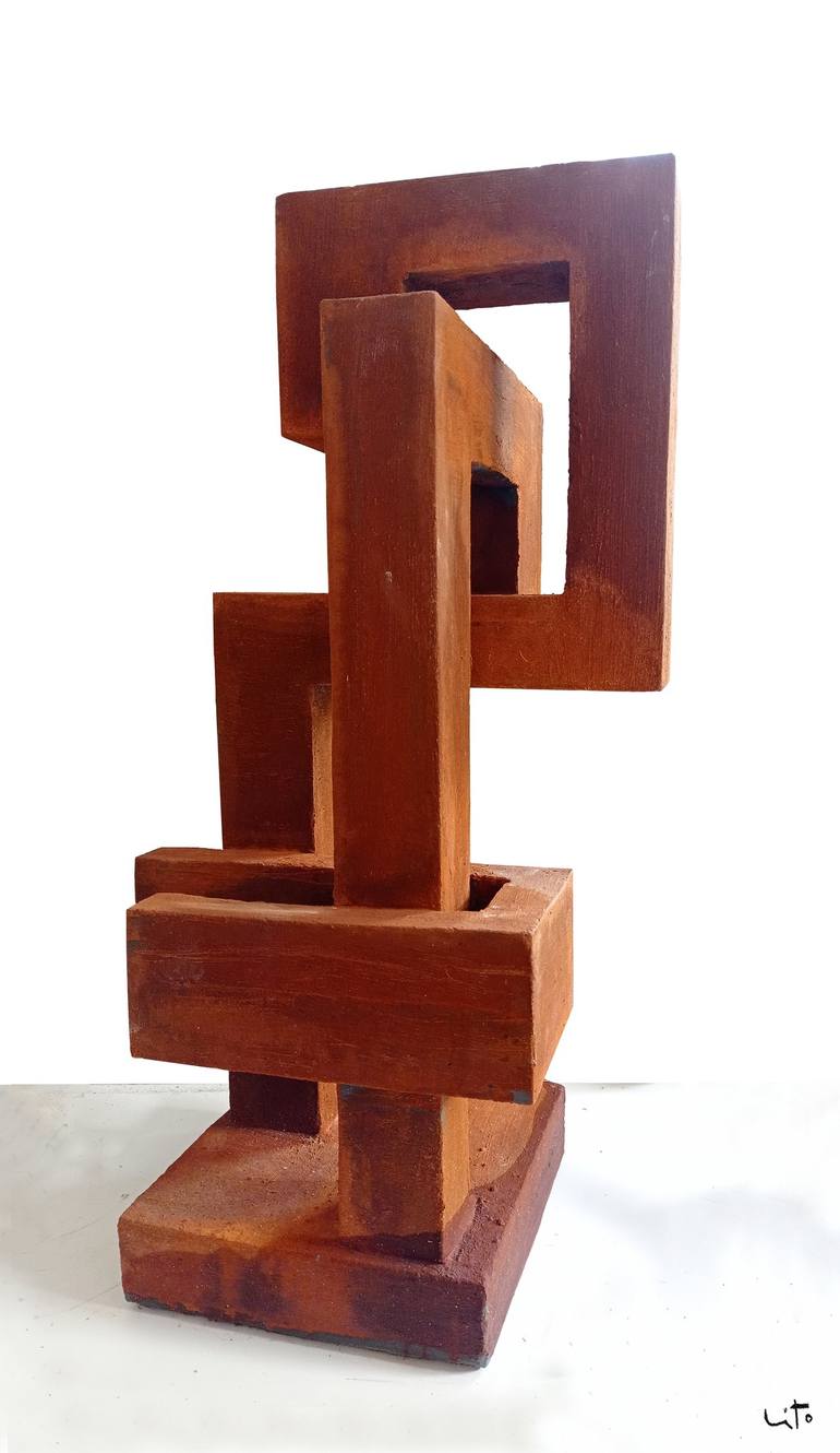 Original Minimalism Abstract Sculpture by Lito Barreiro