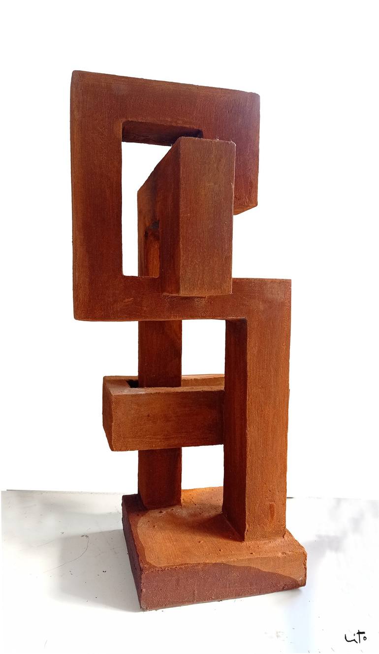 Original Abstract Sculpture by Lito Barreiro