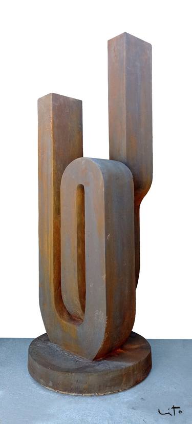 Original Minimalism Abstract Sculpture by Lito Barreiro