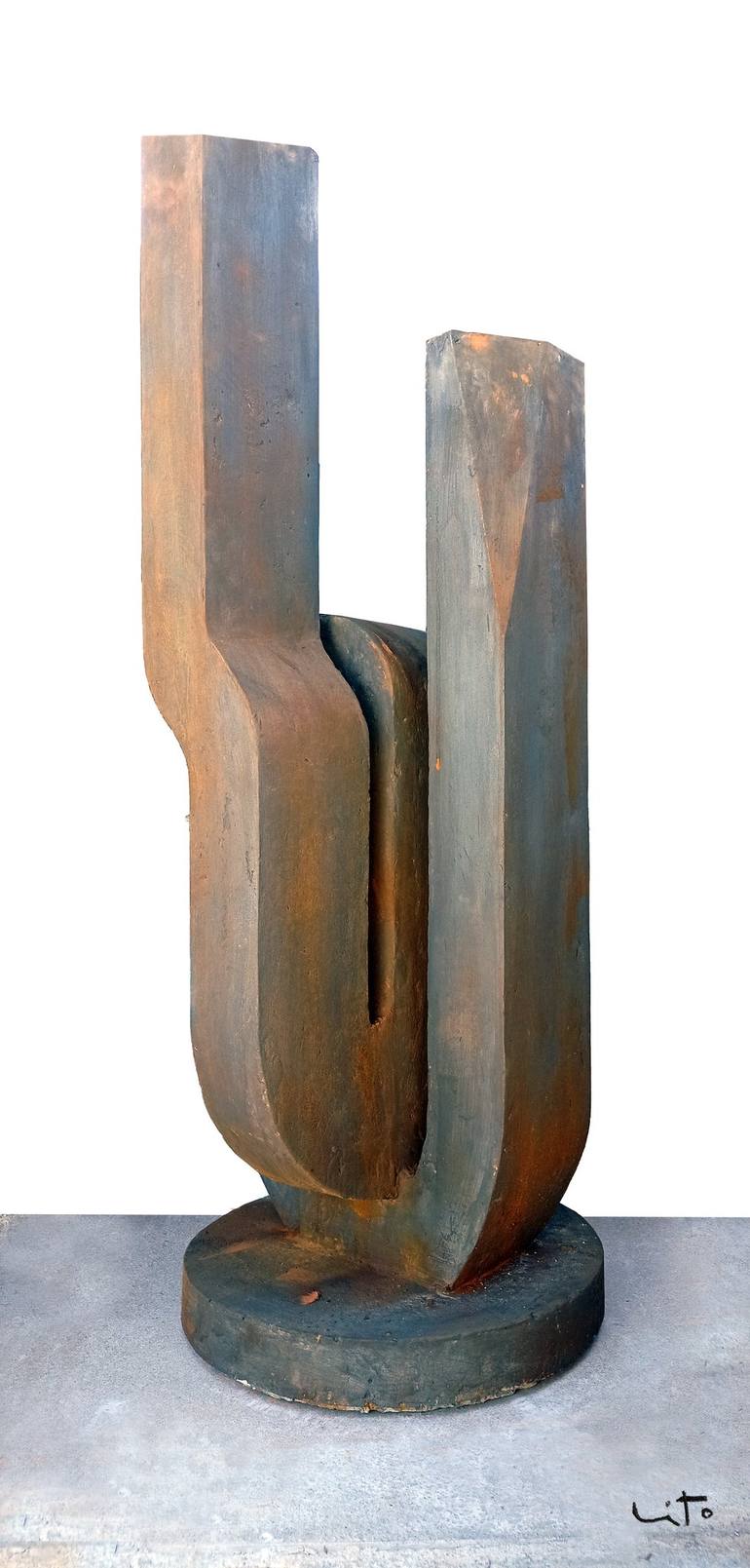 Original Minimalism Abstract Sculpture by Lito Barreiro