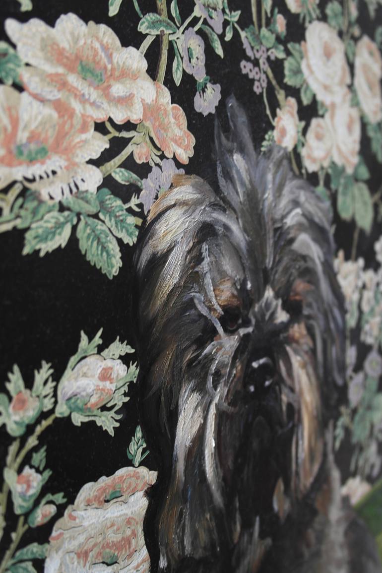 Original Figurative Dogs Painting by Krisztian Pall