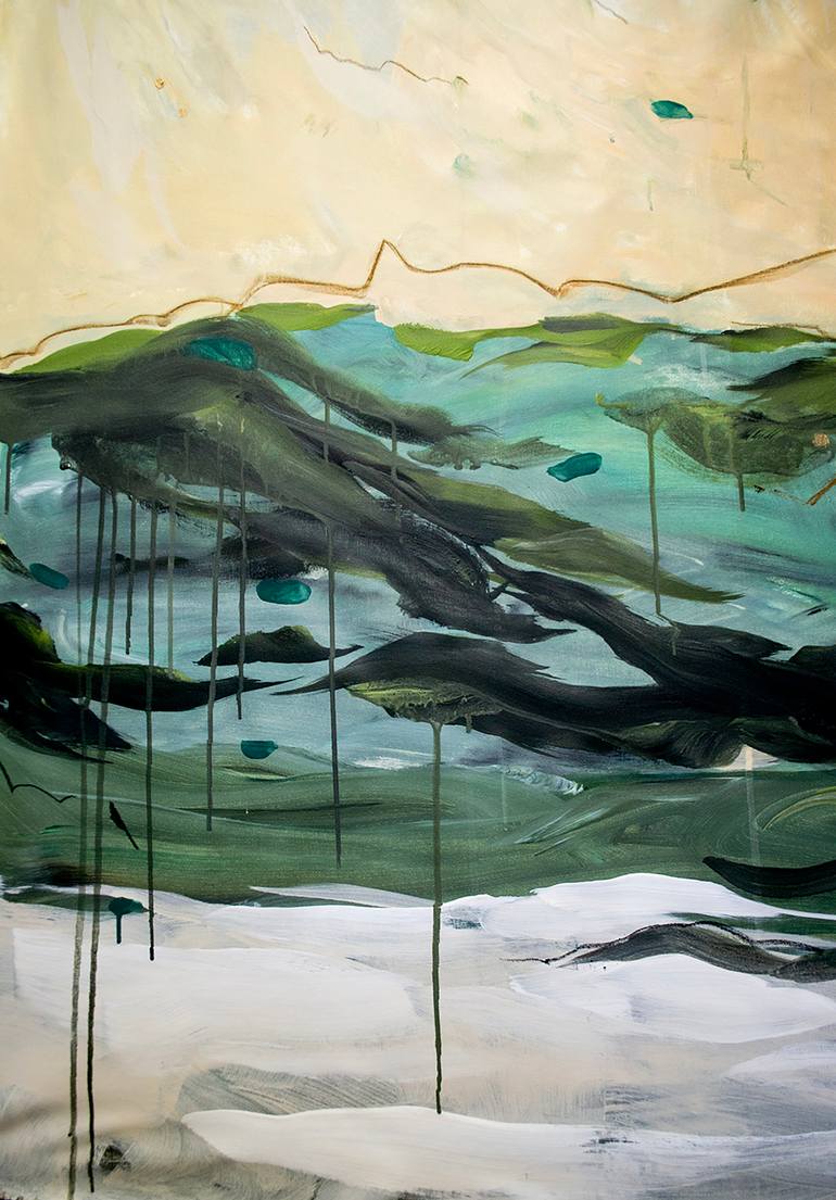 Original Abstract Expressionism Abstract Painting by Alice Art World