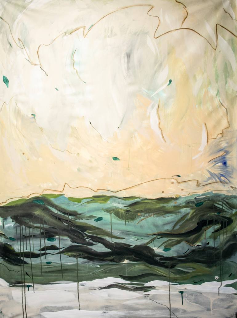 Original Abstract Expressionism Abstract Painting by Alice Art World