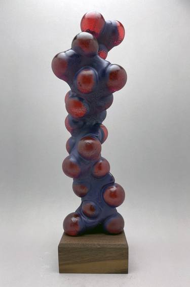 Saatchi Art Artist Ralph Paquin; Sculpture, “Violet on Red Gene Column” #art