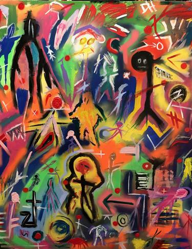 Original Abstract Painting by Dominic Hiatt