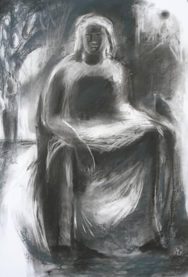 Original Figurative Women Drawings by Joy Osman