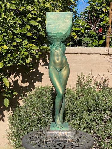 Original Art Deco Nude Sculpture by Ehren Bienert