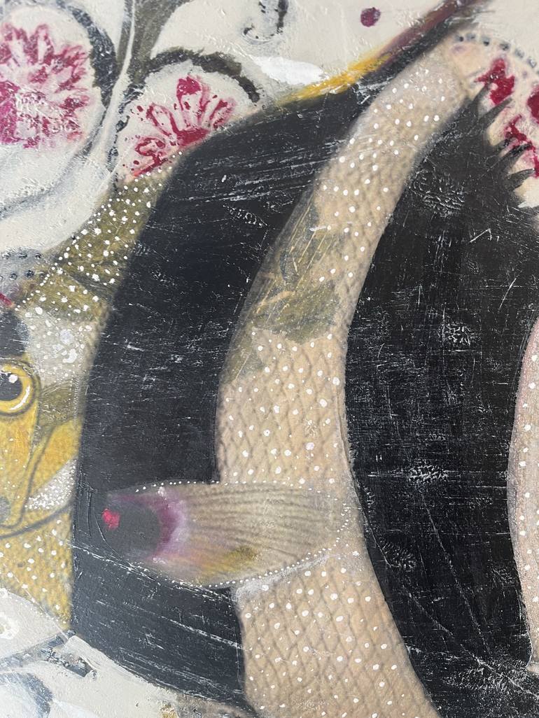 Original Surrealism Fish Painting by Karenina Fabrizzi