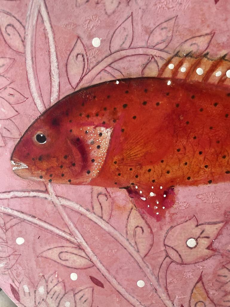 Original Expressionism Fish Painting by Karenina Fabrizzi