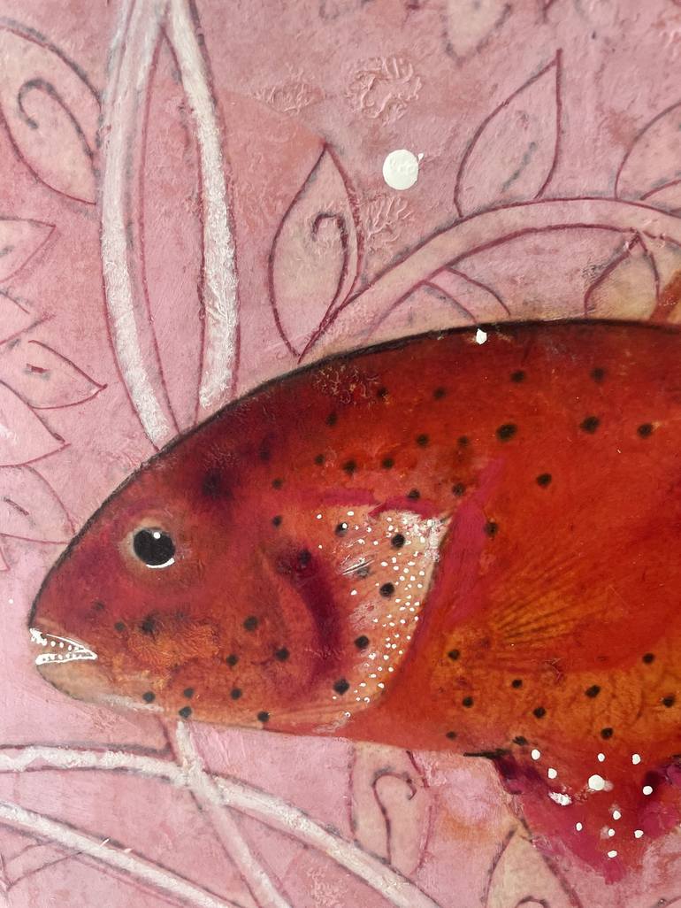 Original Expressionism Fish Painting by Karenina Fabrizzi
