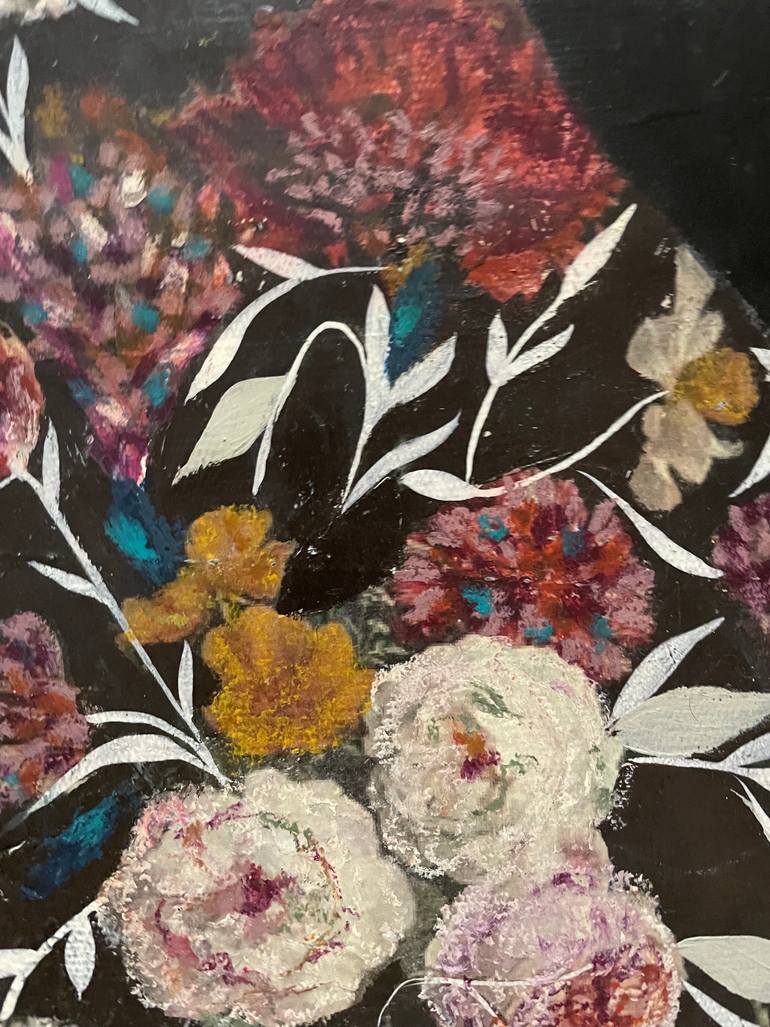 Original Abstract Expressionism Botanic Painting by Karenina Fabrizzi