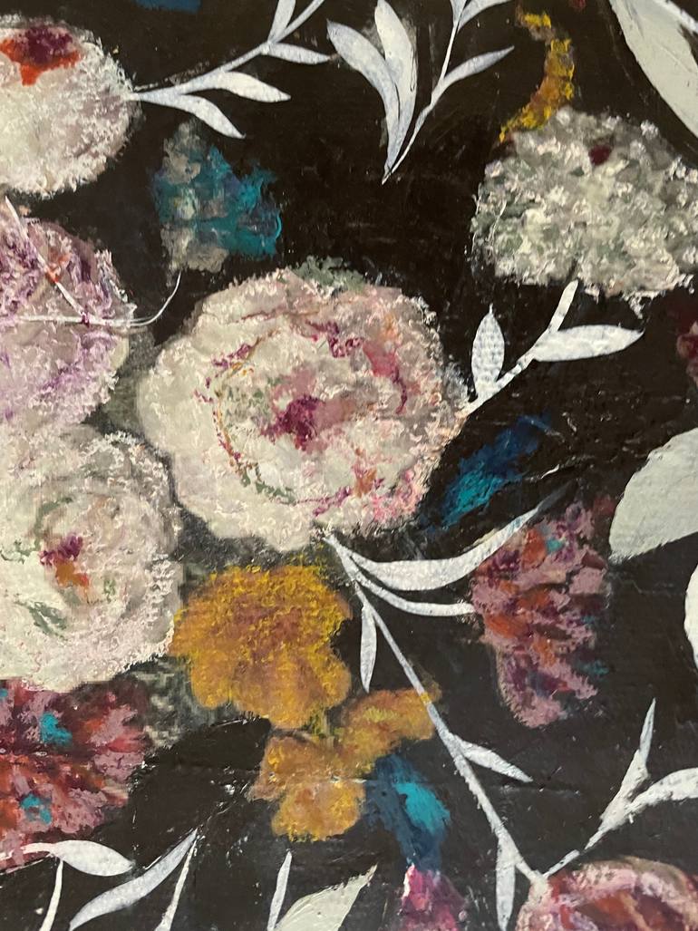 Original Abstract Expressionism Botanic Painting by Karenina Fabrizzi