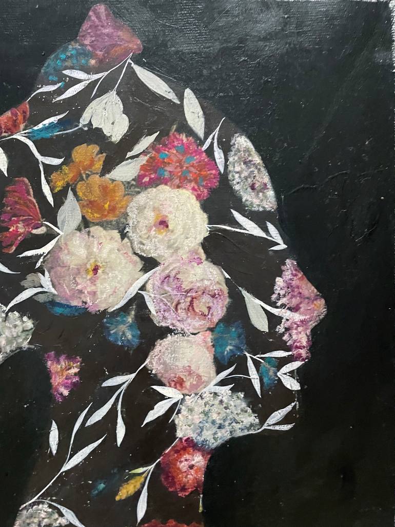 Original Abstract Expressionism Botanic Painting by Karenina Fabrizzi