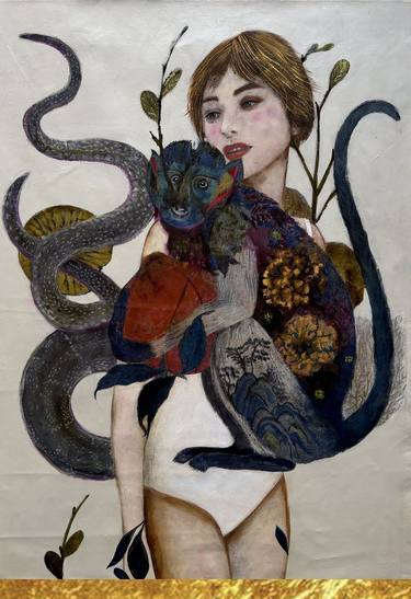 Original Folk Animal Paintings by Karenina Fabrizzi