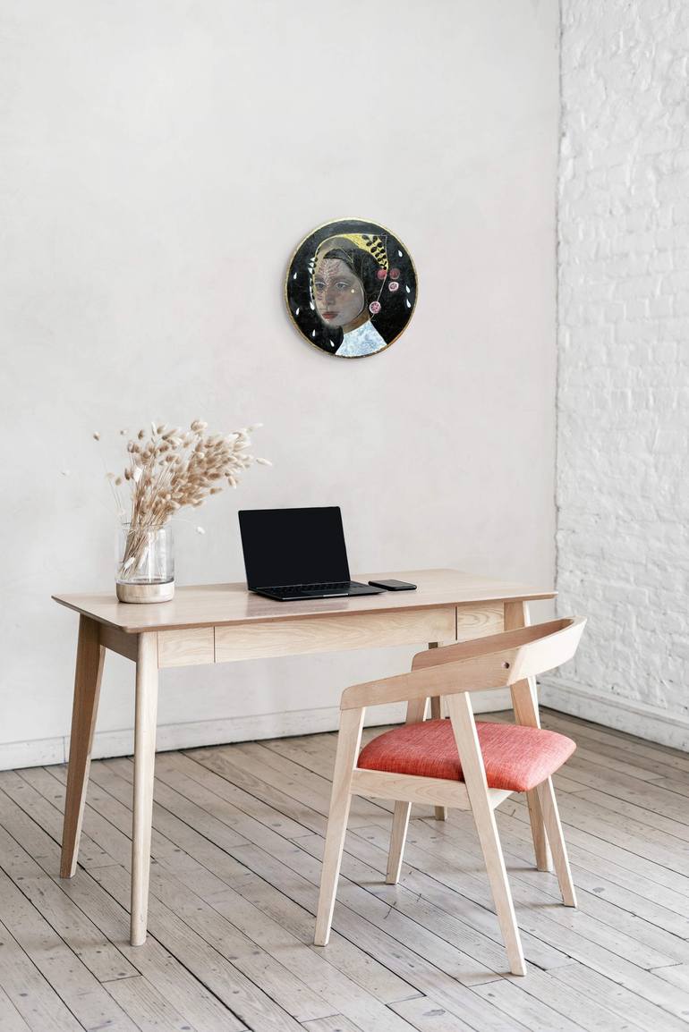 Original Romanticism Women Painting by Karenina Fabrizzi