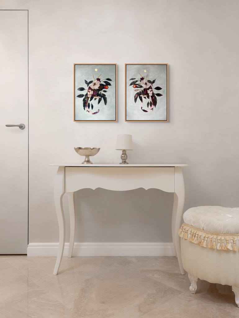 Original Romanticism Animal Painting by Karenina Fabrizzi