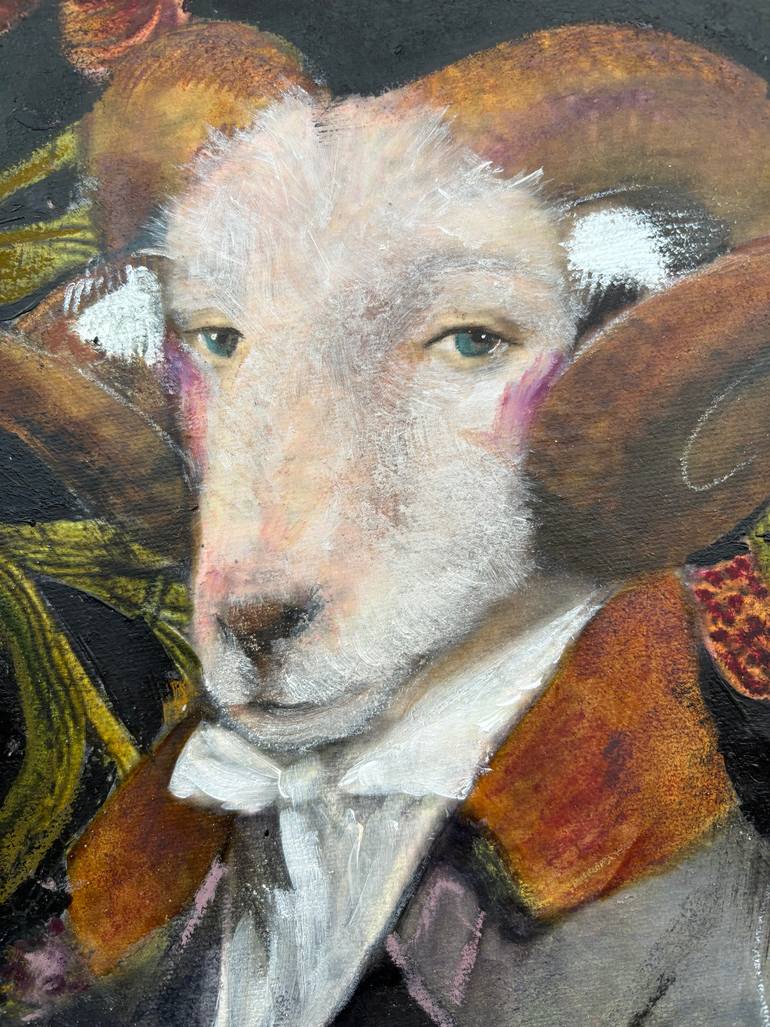 Original Art Deco Animal Painting by Karenina Fabrizzi