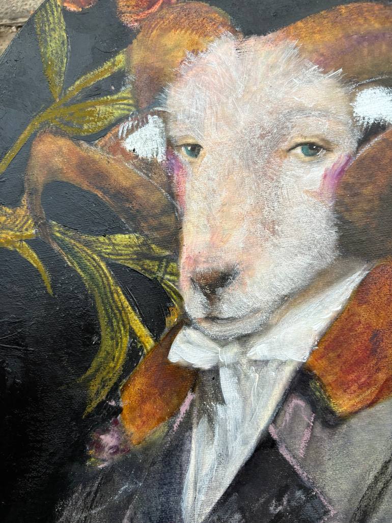 Original Art Deco Animal Painting by Karenina Fabrizzi