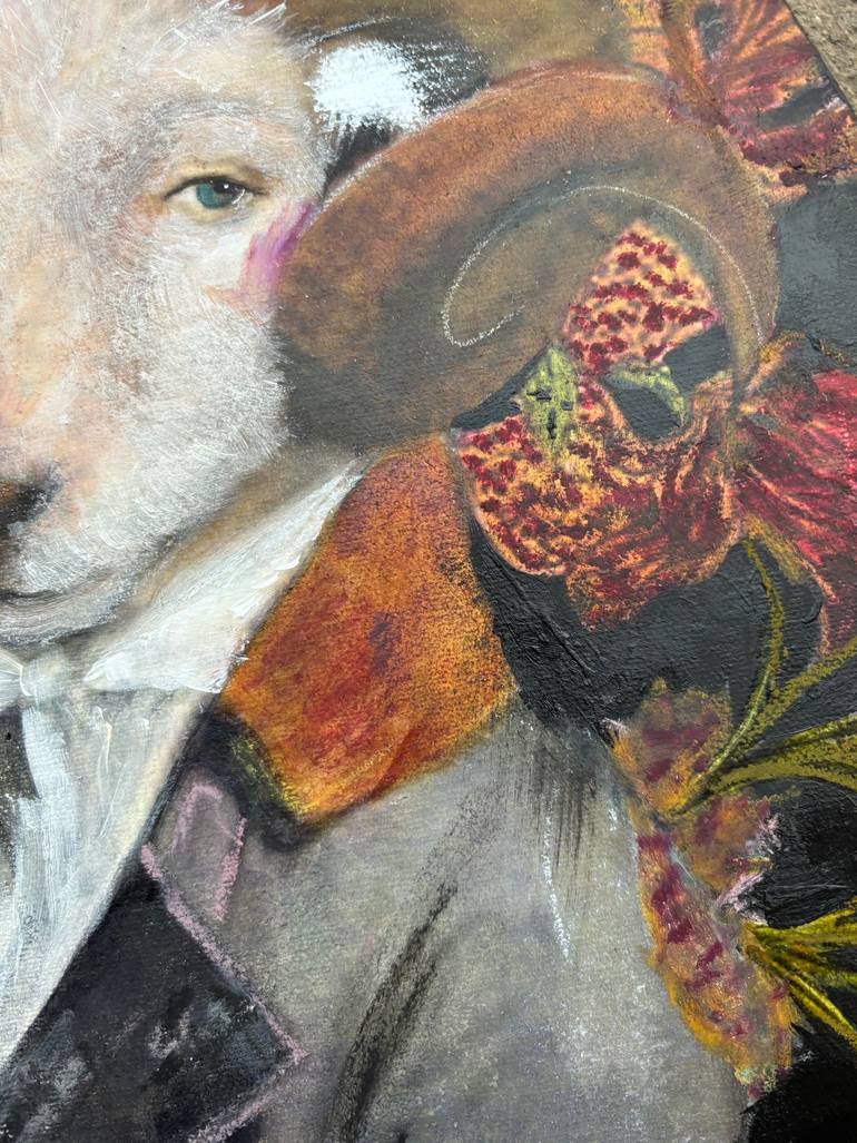 Original Art Deco Animal Painting by Karenina Fabrizzi
