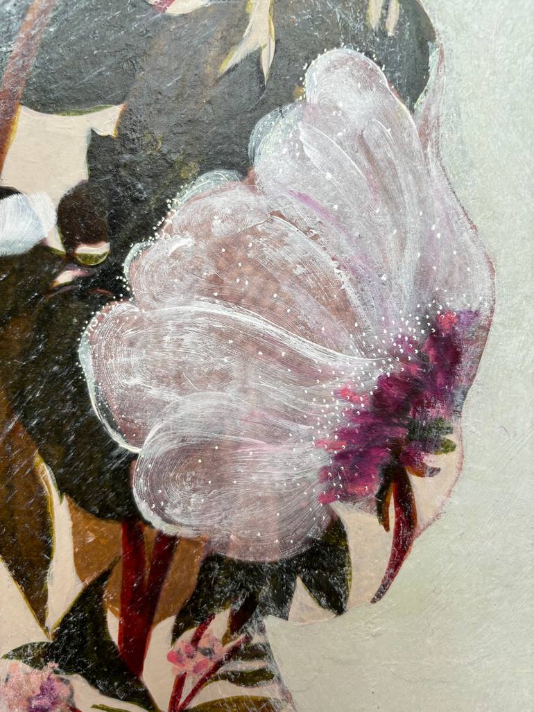 Original Art Nouveau Floral Drawing by Karenina Fabrizzi