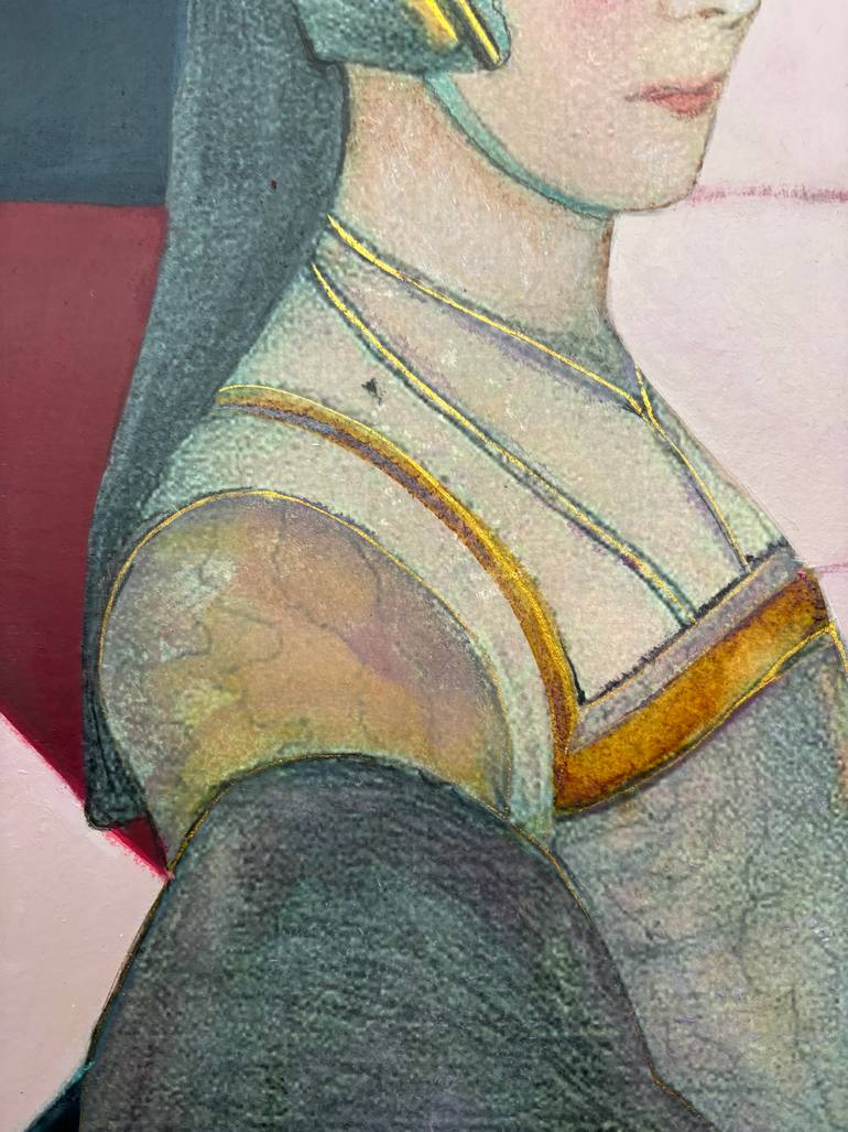 Original Surrealism Body Drawing by Karenina Fabrizzi