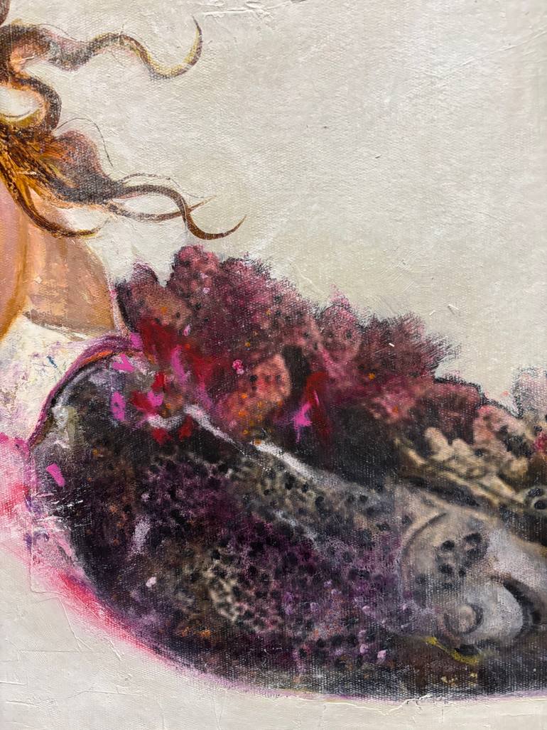 Original Art Nouveau Classical Mythology Painting by Karenina Fabrizzi