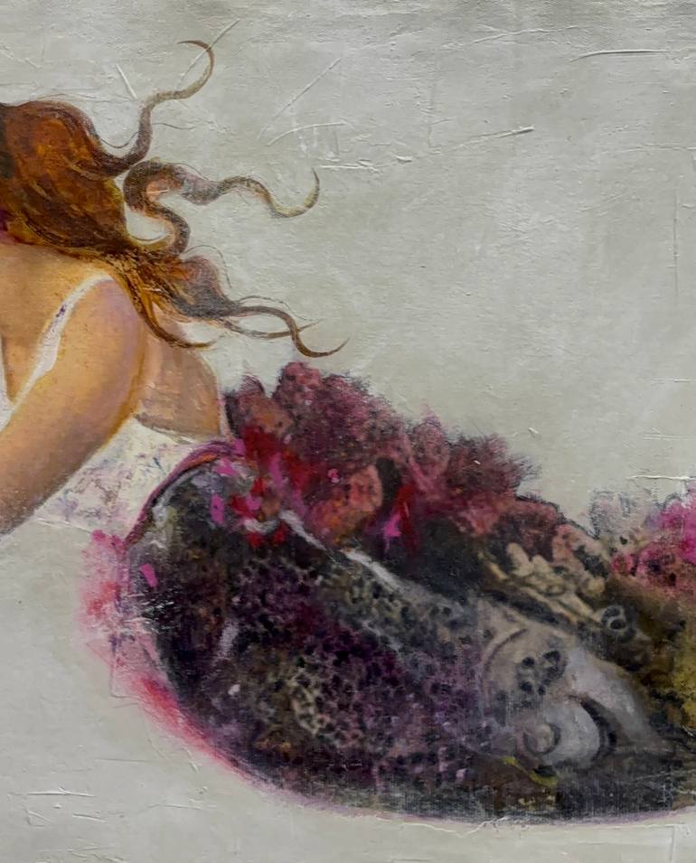 Original Art Nouveau Classical Mythology Painting by Karenina Fabrizzi