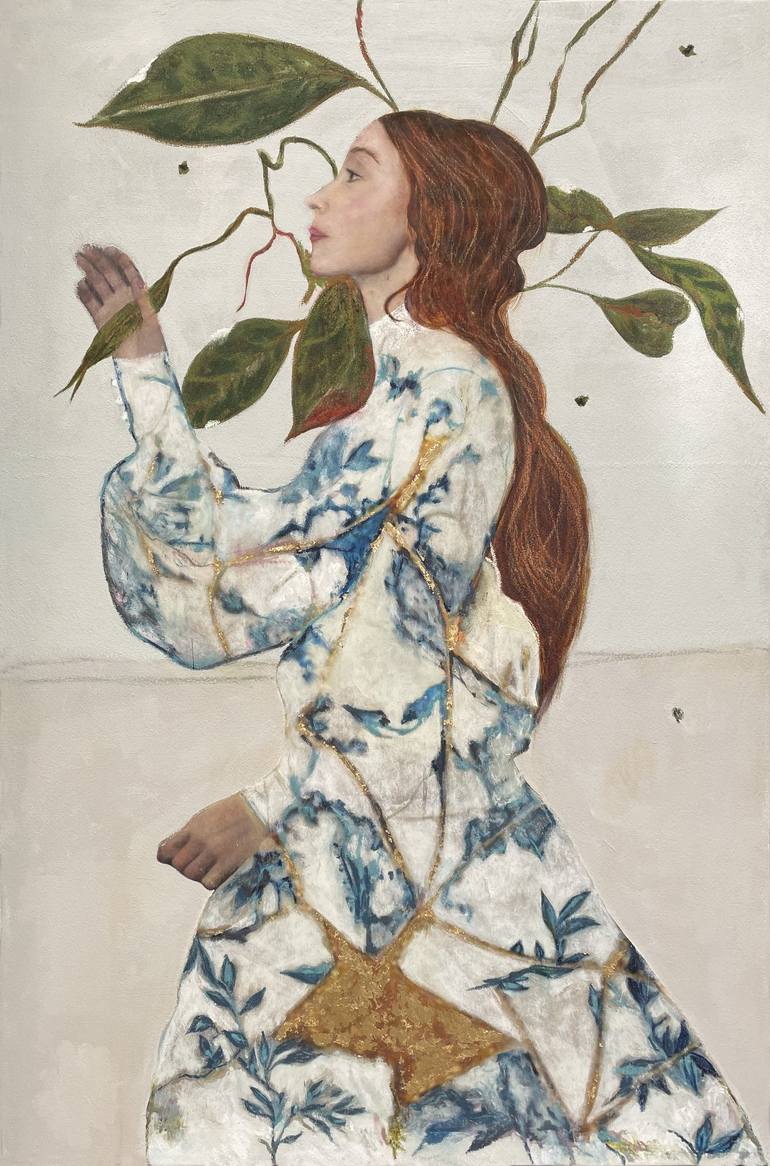 Original Baroque Floral Paintings by Karenina Fabrizzi