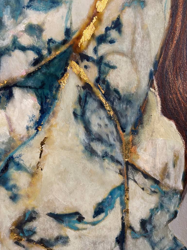 Original Baroque Floral Painting by Karenina Fabrizzi