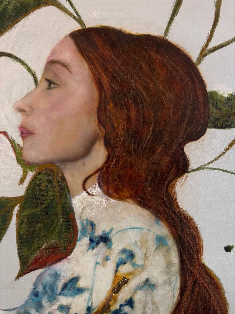 Original Baroque Floral Painting by Karenina Fabrizzi