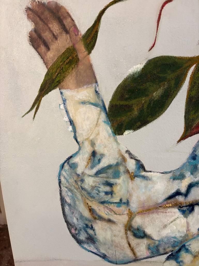 Original Baroque Floral Painting by Karenina Fabrizzi