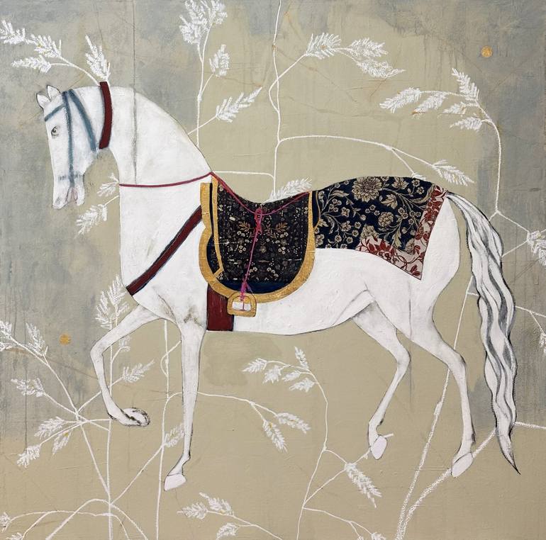 Original Romanticism Horse Paintings by Karenina Fabrizzi
