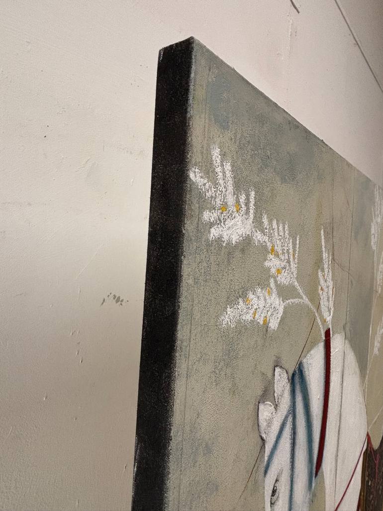 Original Romanticism Horse Painting by Karenina Fabrizzi