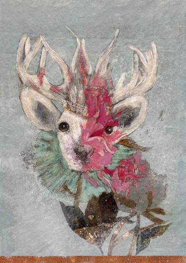 Original Art Nouveau Animal Paintings by Karenina Fabrizzi